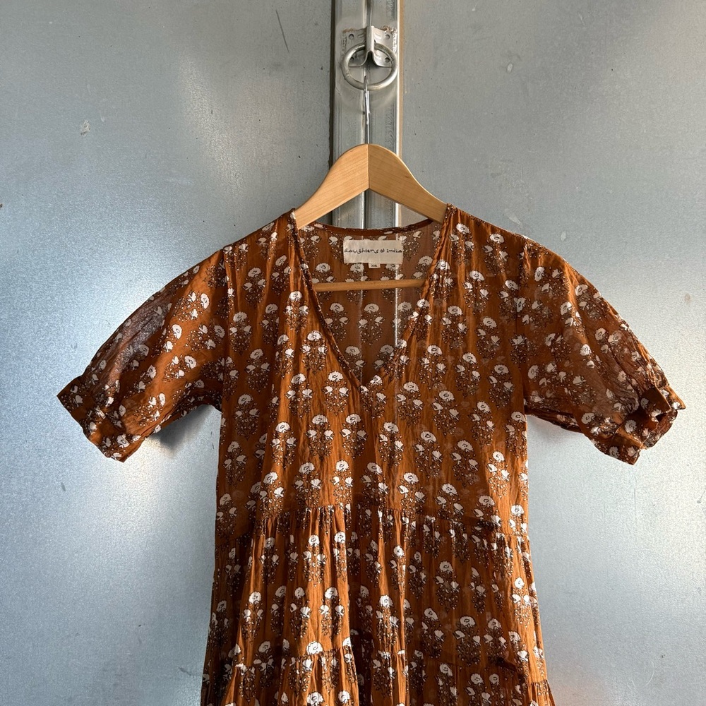 Daughters of India Chaaya Maxi dress in Chai